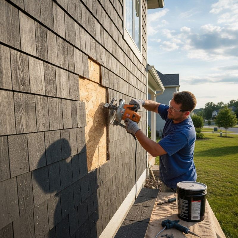 Exterior Wood Siding Repair detail