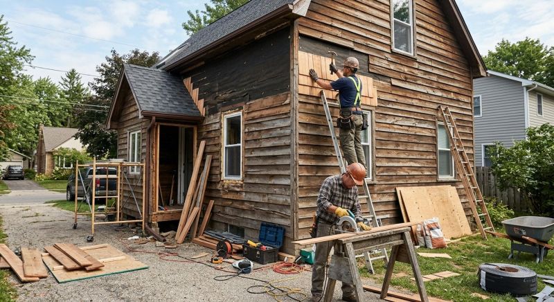 Exterior Wood Siding Repair Service