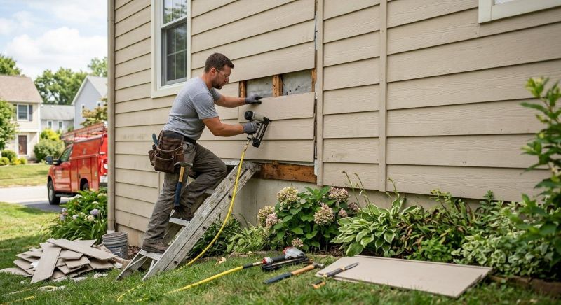 Exterior Wood Siding Repair Service
